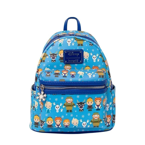 LOUNGEFLY DISNEY FROZEN CHIBI MINI BACKPACK Disney princess New with tags - Picture 1 of 8